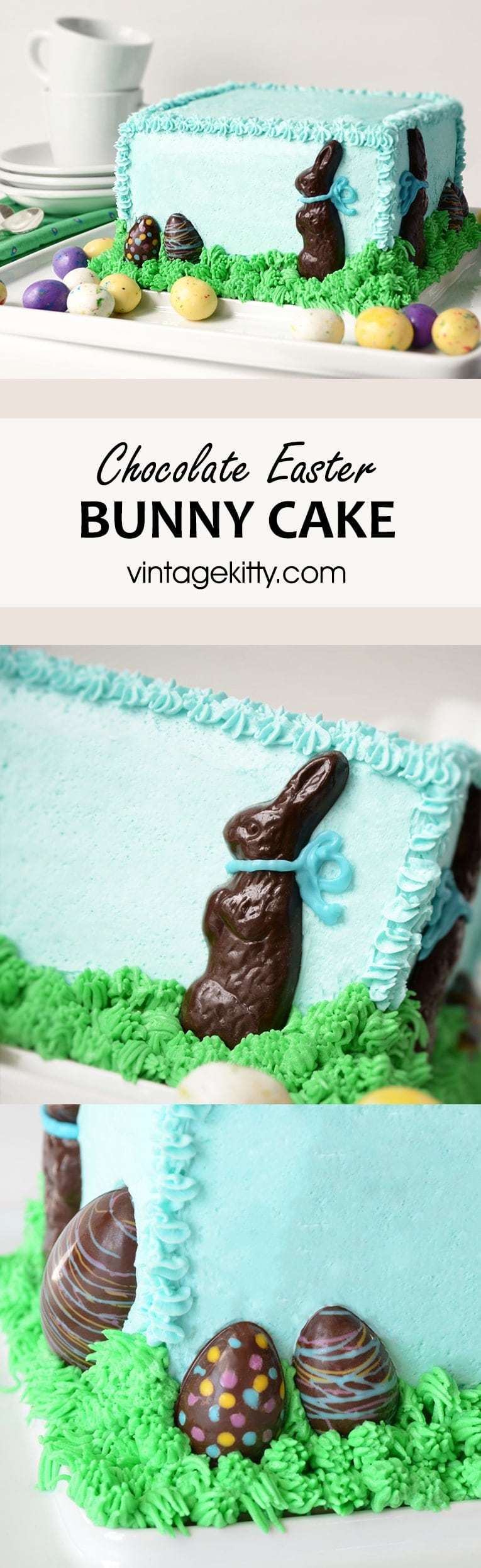 Chocolate Easter Bunny Cake Pin - Chocolate Easter Bunny Cake