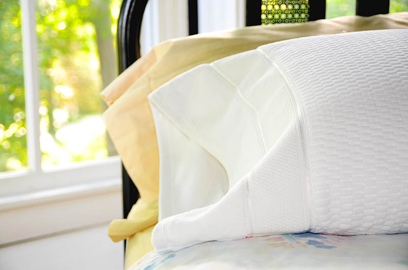 Towel Pillowcase Closeup Web - Easy Towel Pillowcase Sewing Project