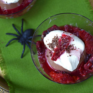 Top Down with Spider Web 300x300 - Chocolate Panna Cotta with Blood Oranges