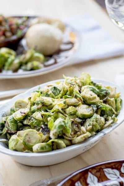 Brussels Sprouts 6479 Square 400x600 - Easy Brussels Sprouts with Pinenuts and Parmesan