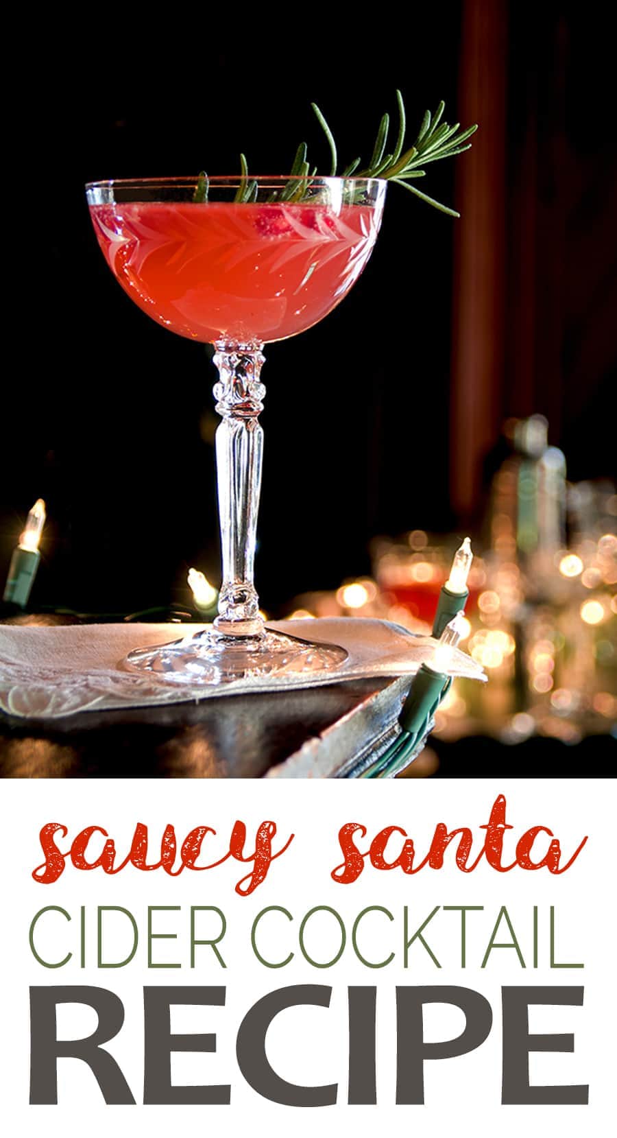 Santa Cocktail - Saucy Santa Cider Cocktail