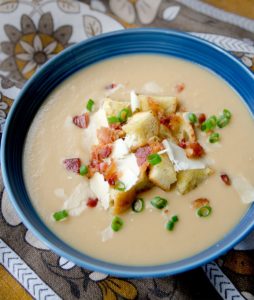 Celery Root and White Bean Soup - Vintage Kitty