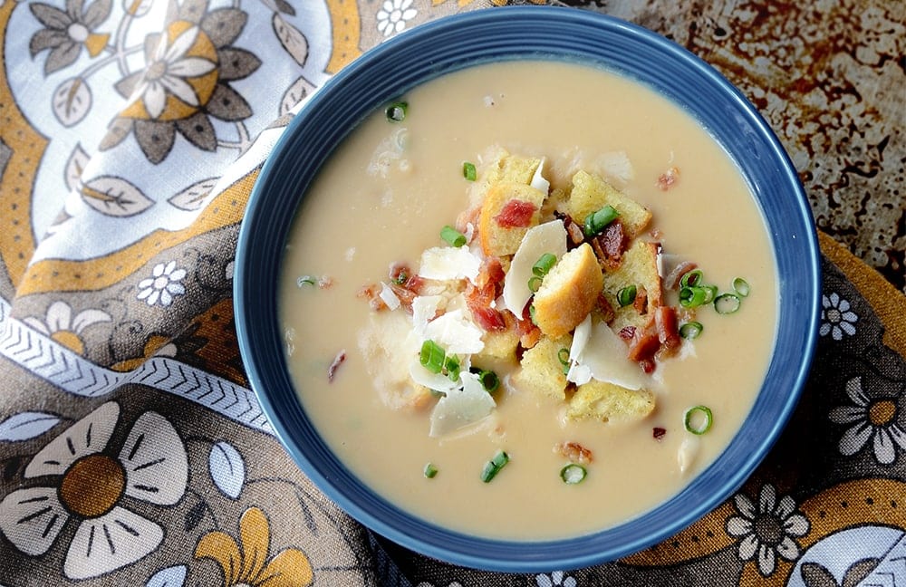 Celery Root and White Bean Soup - Vintage Kitty