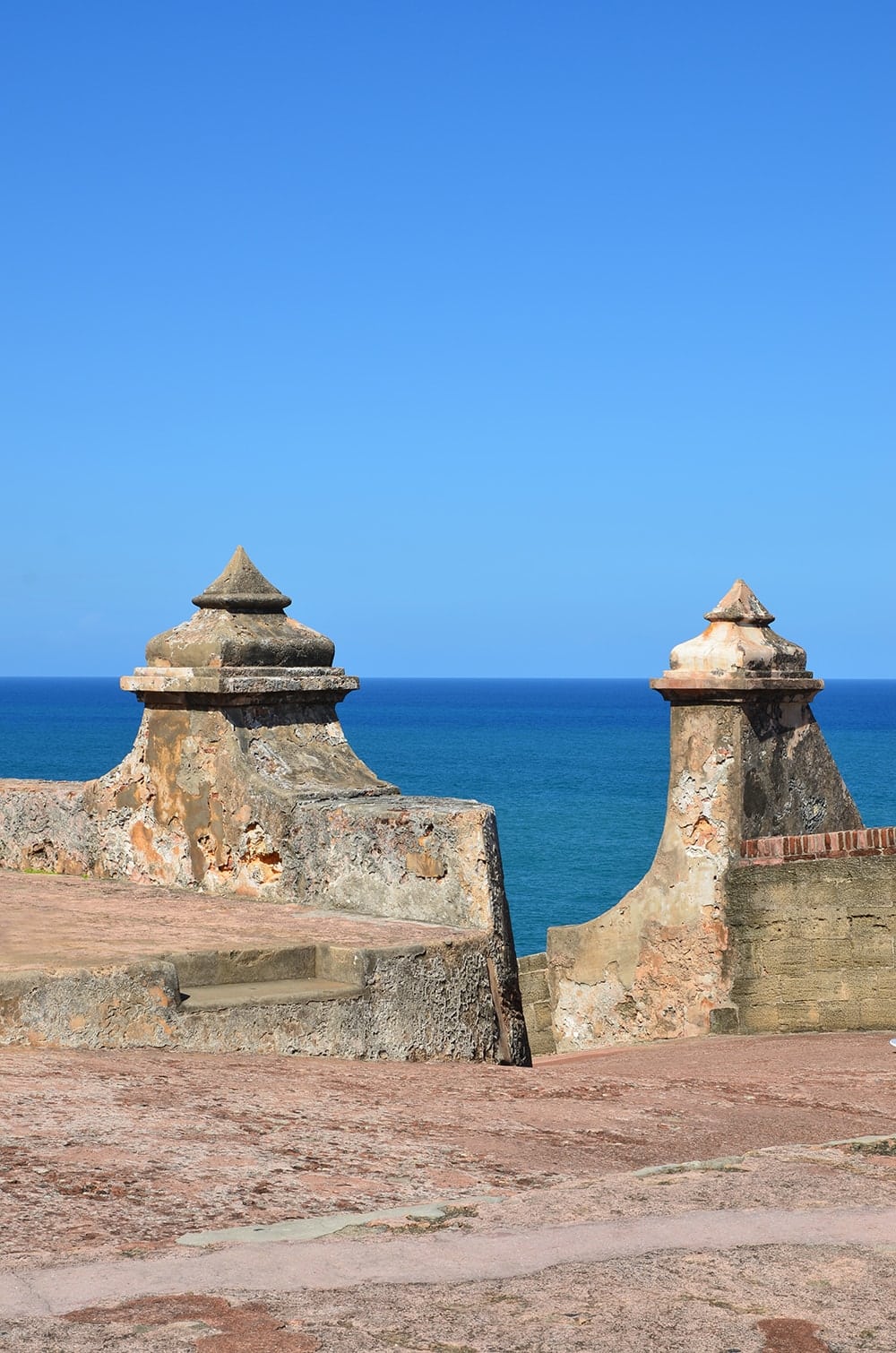 Stairs at El Morro Web - Old San Juan and Rum Old Fashioned