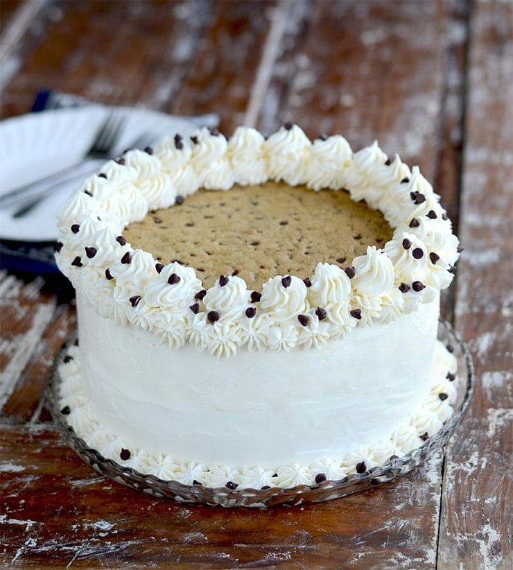 Chocolate Chip Cookie Cake Whole Cake Web - Chocolate Chip Cookie Cake