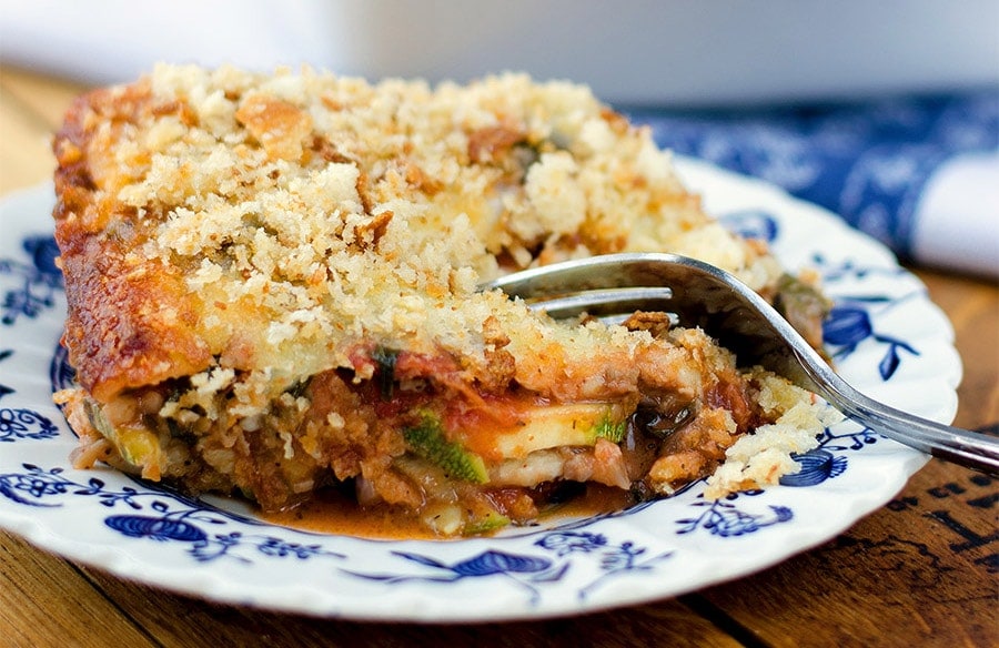 Italian Vegetable Casserole Vintage Kitty