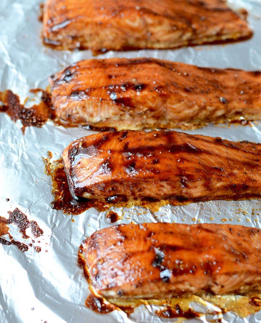 Baked Salmon Web - Incredibly Easy Asian Baked Salmon