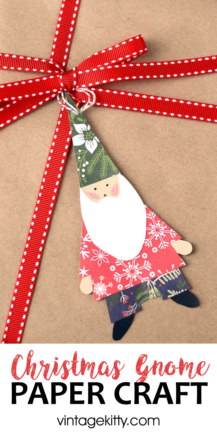 Christmas Gnome Pin - Christmas Gnome Craft