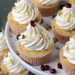 Made from scratch with lime zest, pomegranate, pistachios and ginger beer, these Pomegranate Pistachio Cupcakes are perfect with Greek Yogurt Buttercream.