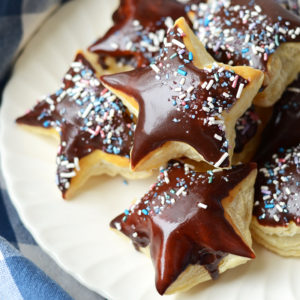 Puff Pastry Donuts Web 300x300 - Galaxy Puff Pastry "Donuts" with </br>Chocolate Starglazing