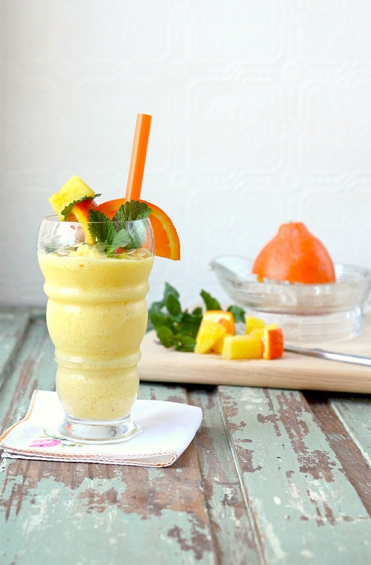 Pineapple Orange Creamsicle Smoothie  - Pineapple Orange Creamsicle Smoothie