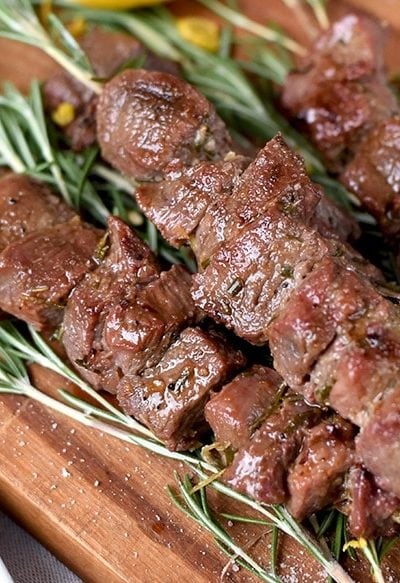 It's easy to #GrillTheGoodness when you have classic flavors like rosemary, lemon and Frontier Co-op's Himalayan Pink Salt. Bite into bright, succulent Grilled Rosemary Lamb Skewers that are fork-tender and delicious. #CookWithPurpose #sponsored #ad