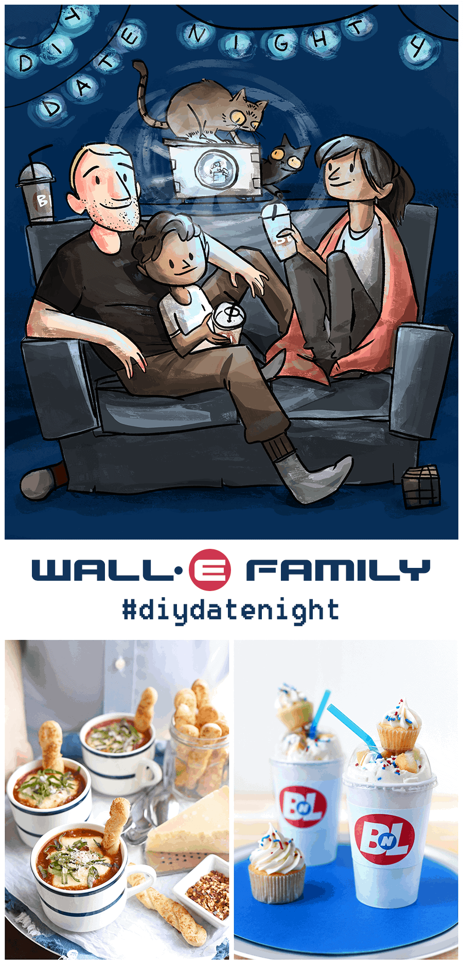 Wall e Collage Web - Wall-e Family #diydatenight