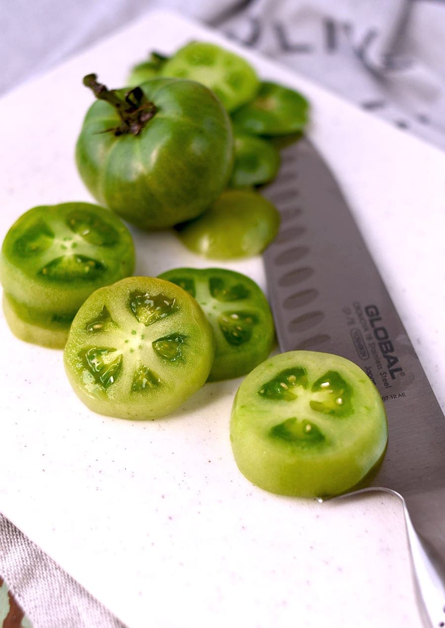 Fried Green Tomatoes 5105 Web - Fried Green Tomatoes </br>with Whipped Herb Chevre