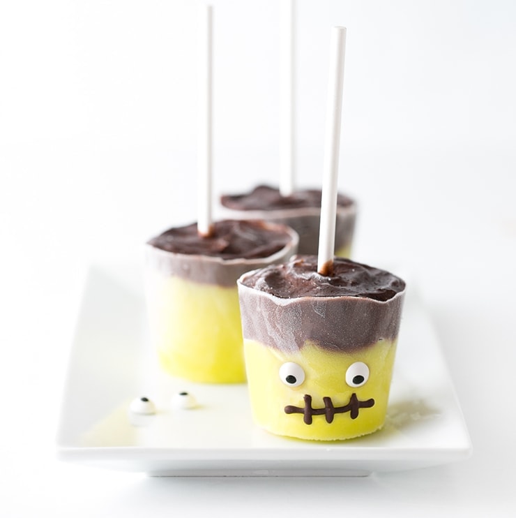 easy halloween frankenstein treats pudding 2 - Ghoulishly Good! Halloween Party Recipes and Ideas