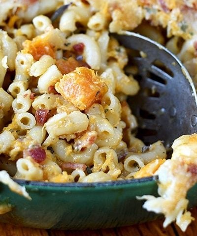 #Pumpkin #macandcheese is just want the fall season requires! We've included instructions for a weeknight #casserole and additions to make a #holiday worthy side dish.