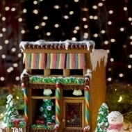 Victorian Storefront Gingerbread House Template - Vintage Kitty