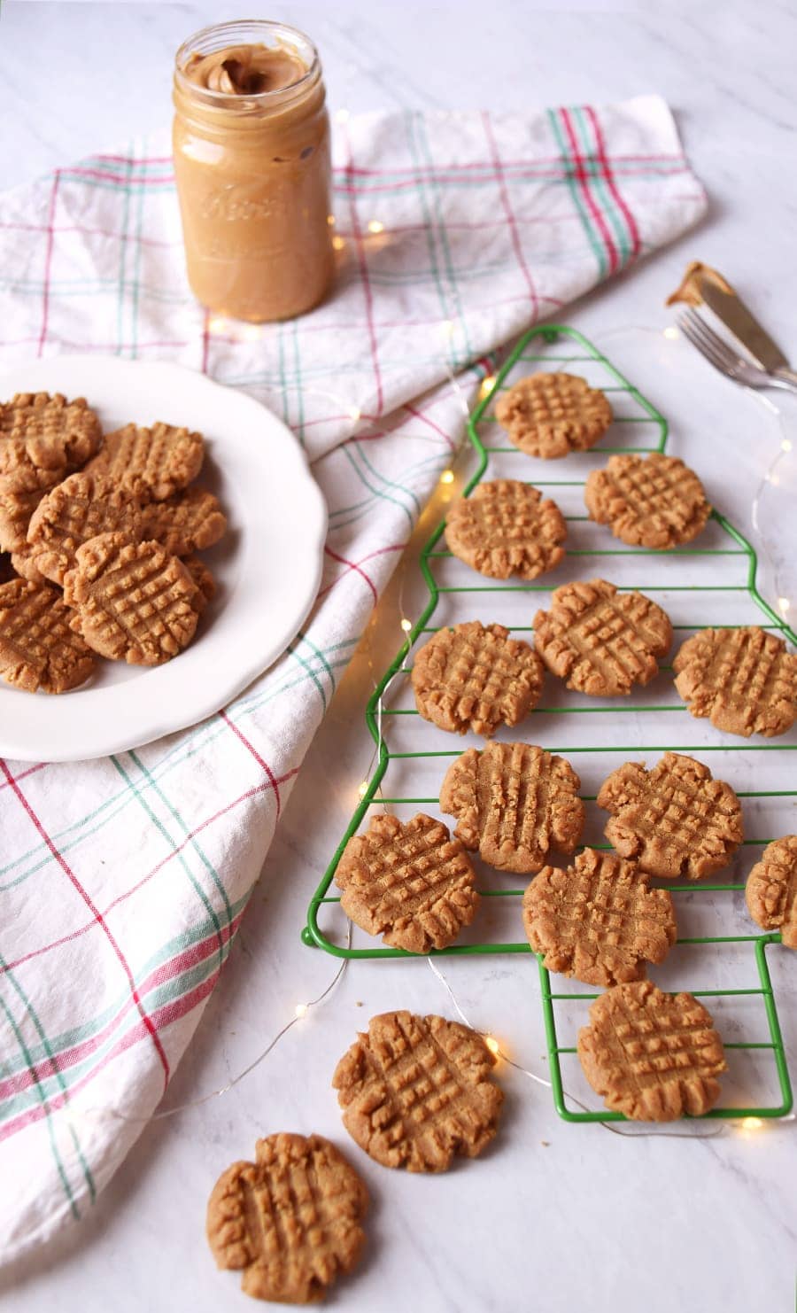 Vegan Peanut Butter Cookies 7270 Web - Vegan Peanut Butter Cookies- Crispy Outside, Chewy Inside!