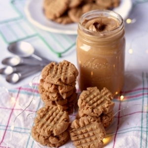 Vegan Peanut Butter Cookies 7352 Web 2 300x300 - Vegan Peanut Butter Cookies- Crispy Outside, Chewy Inside!