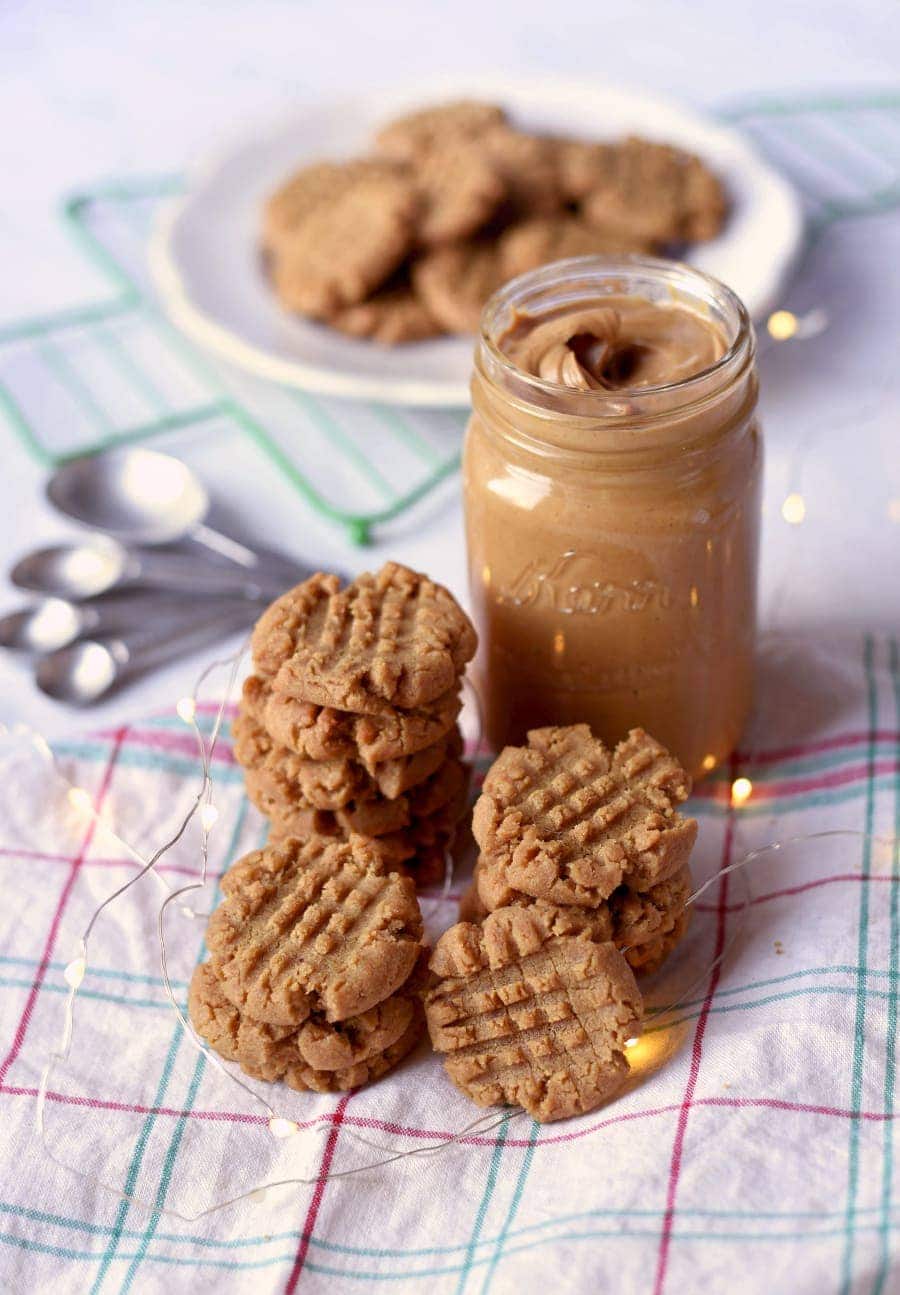 Vegan Peanut Butter Cookies 7352 Web 2 - Vegan Peanut Butter Cookies- Crispy Outside, Chewy Inside!