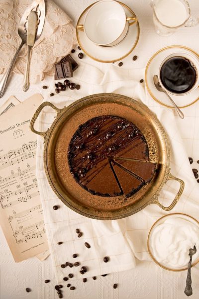 chocolate espresso cheesecake