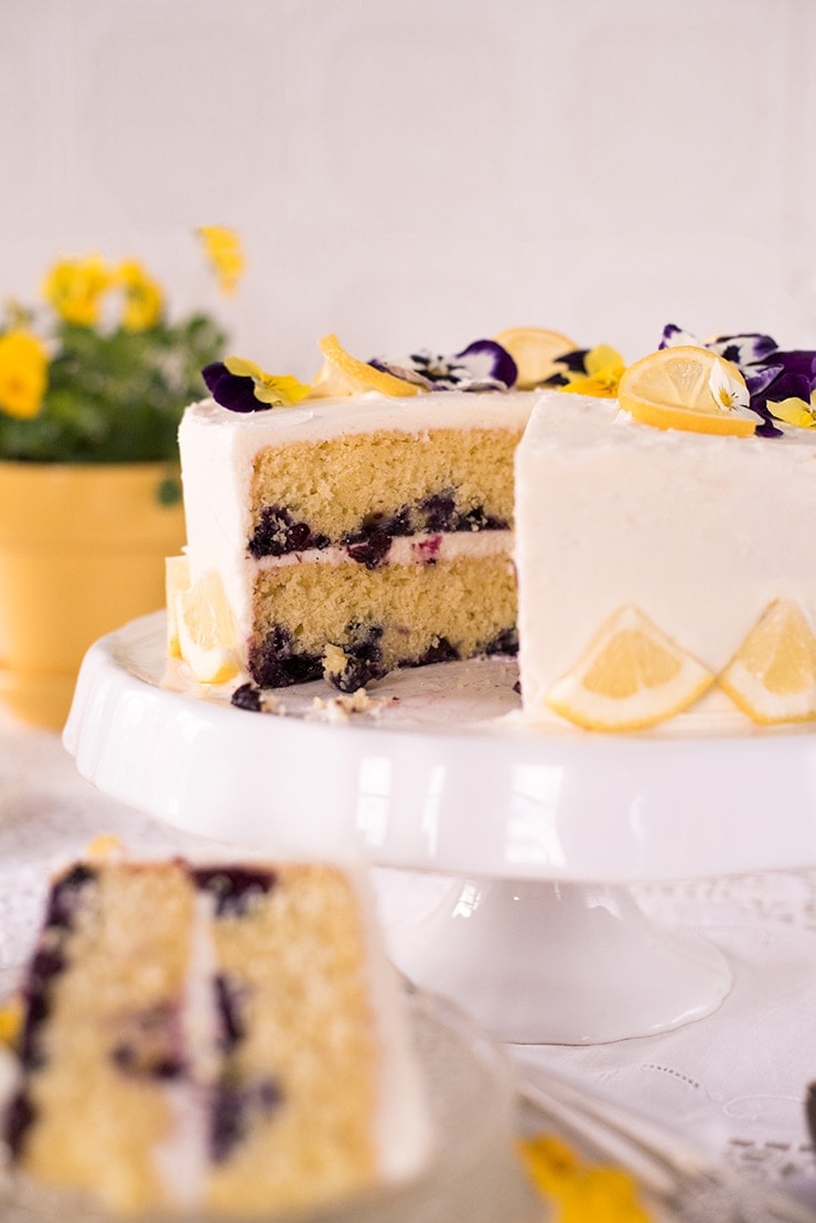 Blueberry Layer Cake - SugarHero