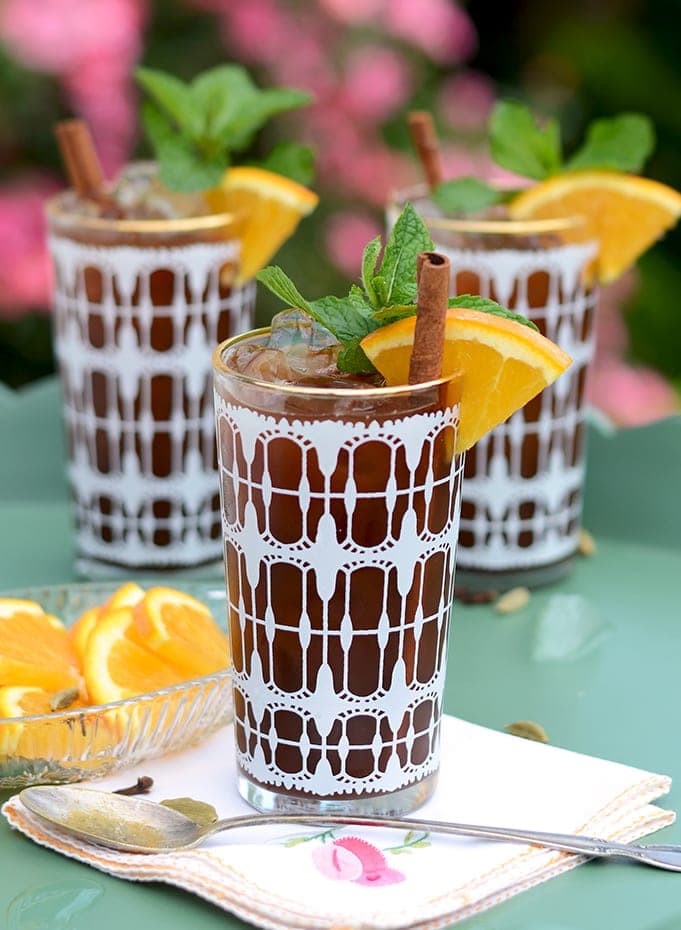 Orange Chai Iced Tea Web cropped - Refreshing Summertime Cucumber Lemonade