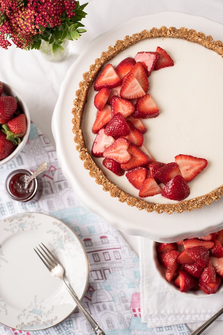 Strawberry Panna Cotta Tart 1588 Web - Strawberry Panna Cotta Tart