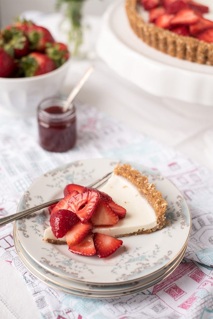 Strawberry Panna Cotta Tart 1604 Web - Strawberry Panna Cotta Tart