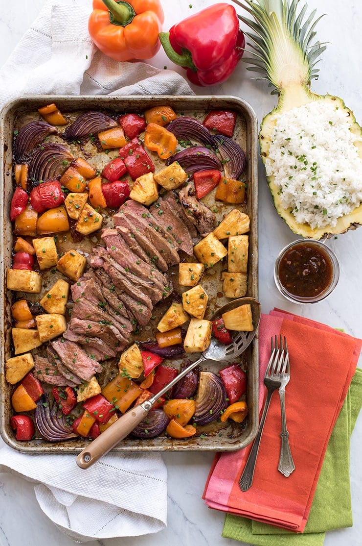 Steak Sheet Pan Dinner - one pan! Recipe - Rachel Cooks®