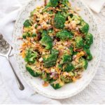 Broccoli Salad with Bacon and Cheddar 150x150 - Zesty Harissa Hummus Recipe + Platter Ideas