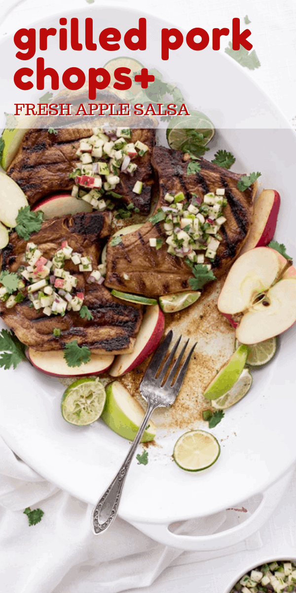 GRILLED RATATOUILLE 2 - Grilled Pork Chops with Apple Salsa