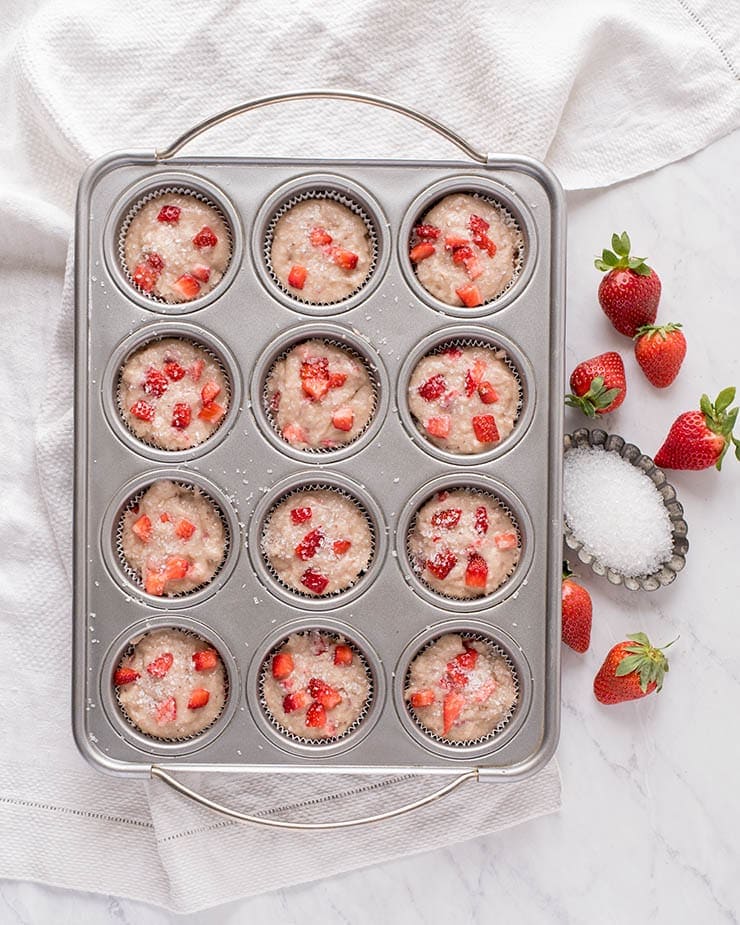 Strawberry Muffins 7698 Web - Bakery Style Strawberry Muffins