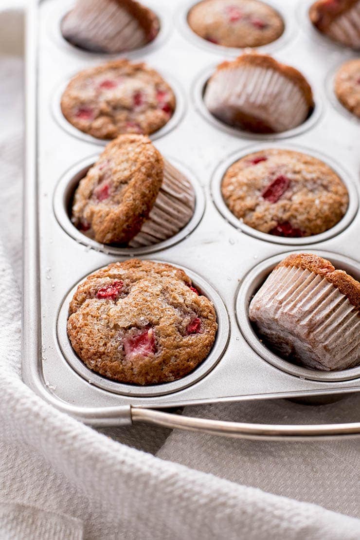 Strawberry Muffins 7718 Web - Bakery Style Strawberry Muffins