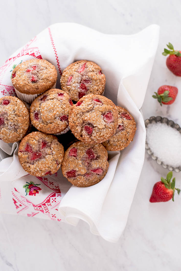 Strawberry Muffins 7736 Web - Bakery Style Strawberry Muffins