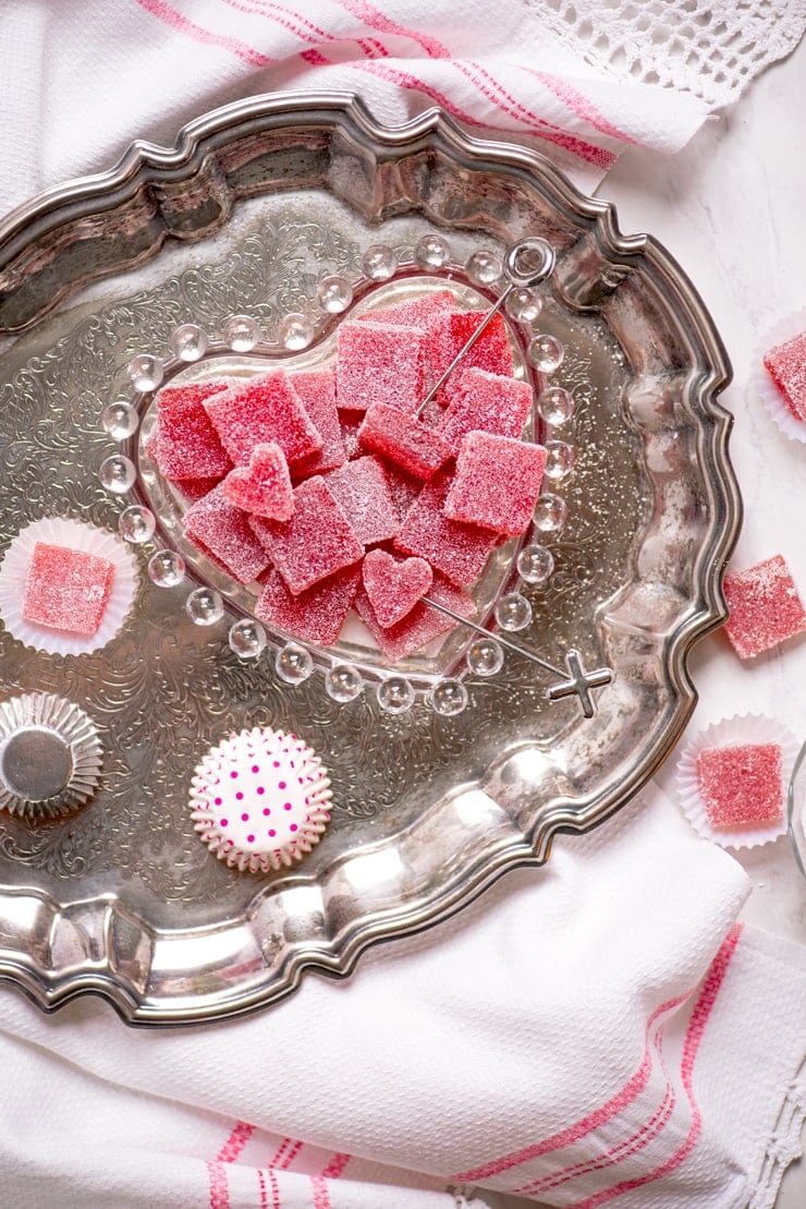 Strawberry Pate de Fruit {Fruit Jelly Candy} - Vintage Kitty