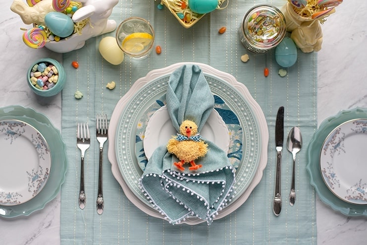 Chick Napkins Rings 8754 Web - DIY Easter Napkin Rings