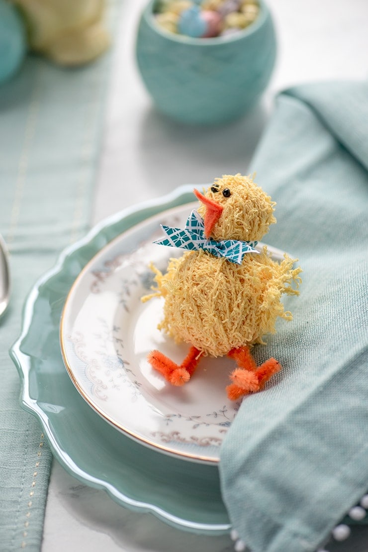 Chick Napkins Rings 8810 Web - DIY Easter Napkin Rings