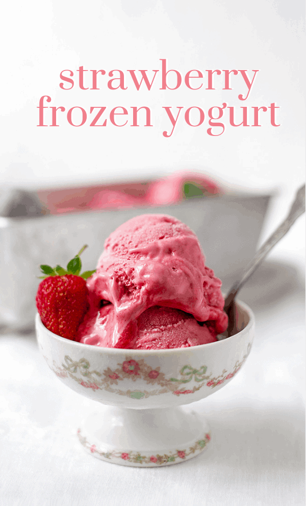 Frozen Strawberry Yogurt Pin - Strawberry Frozen Yogurt