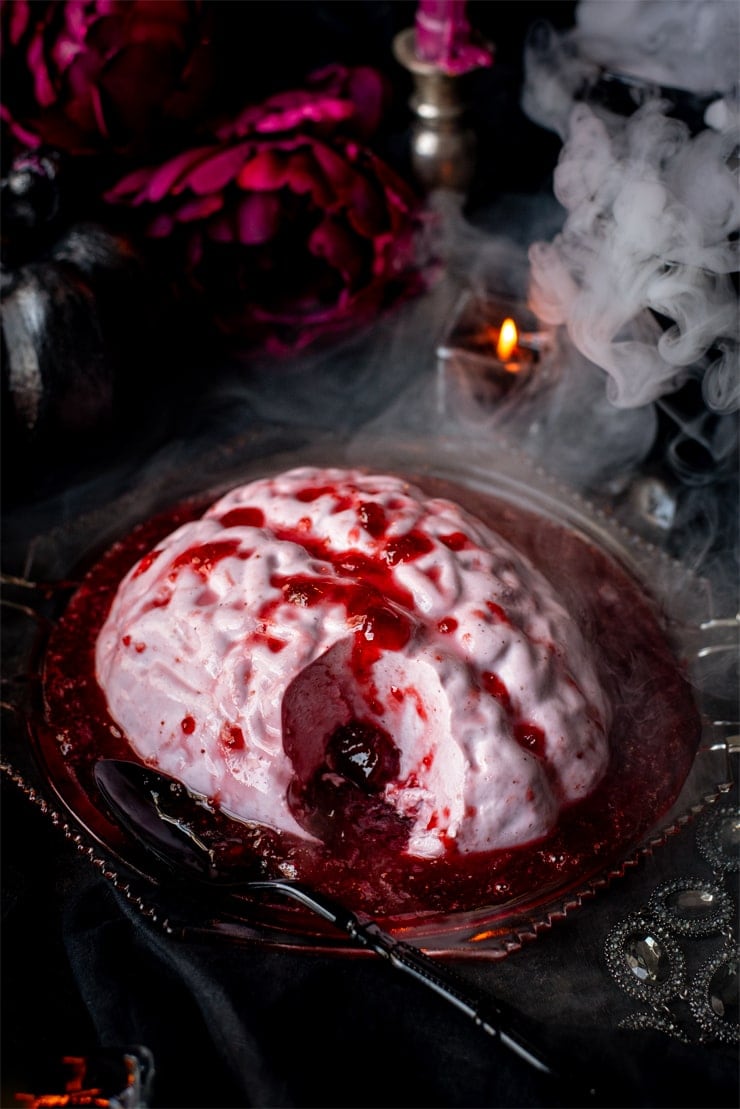 Brain Panna Cotta 1799 Web - Ghoulishly Good! Halloween Party Recipes and Ideas