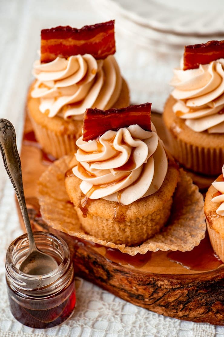 Maple Bacon Cupcakes 1010 Cropped Web - Earl Grey Cupcakes with Lemon Buttercream