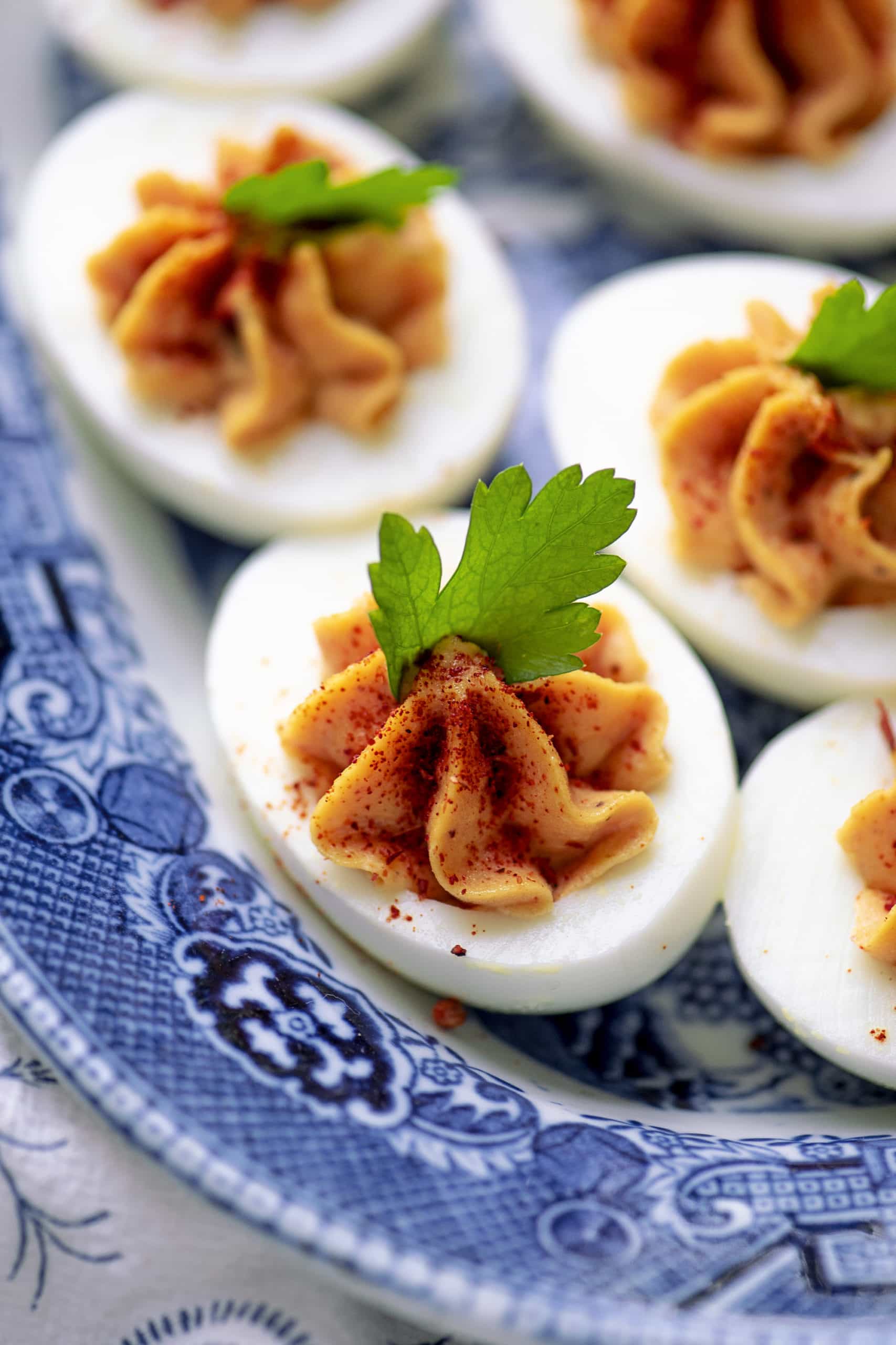 Harissa Deveiled Eggs 6506 2 scaled - Instant Pot Harissa Deviled Eggs