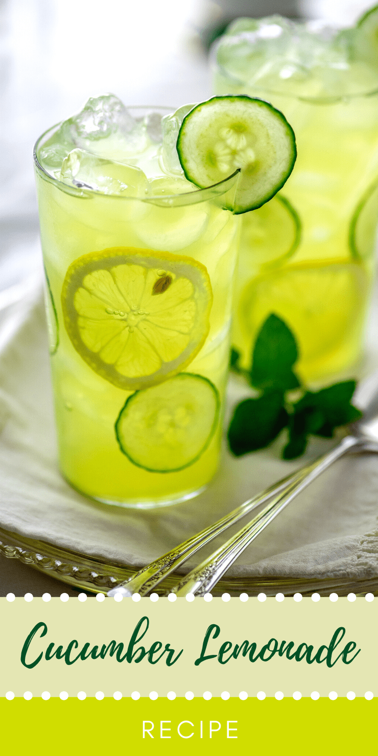 Fresh Cucumber Lemonade Recipe | Vintage Kitty