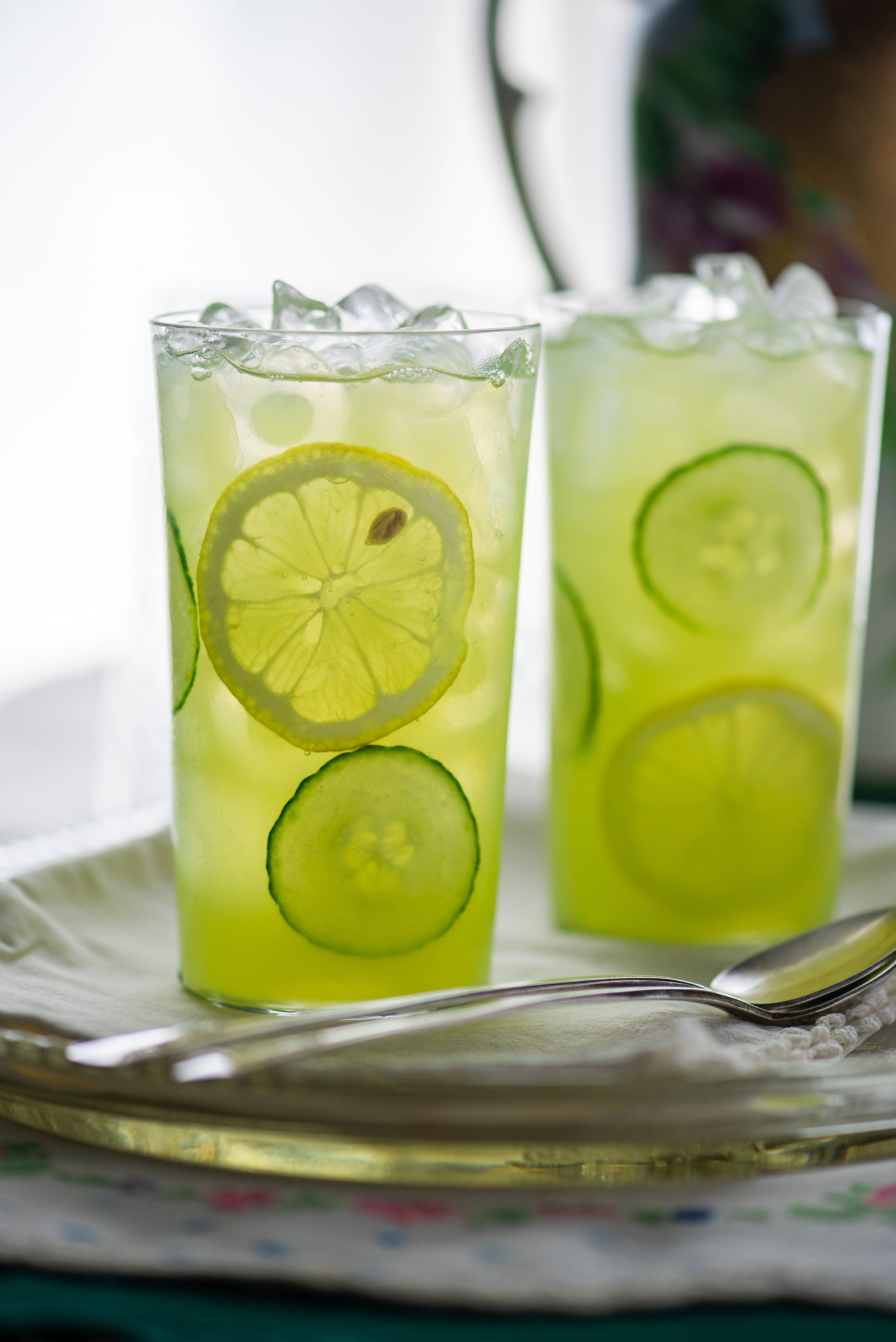 Fresh Cucumber Lemonade Recipe | Vintage Kitty