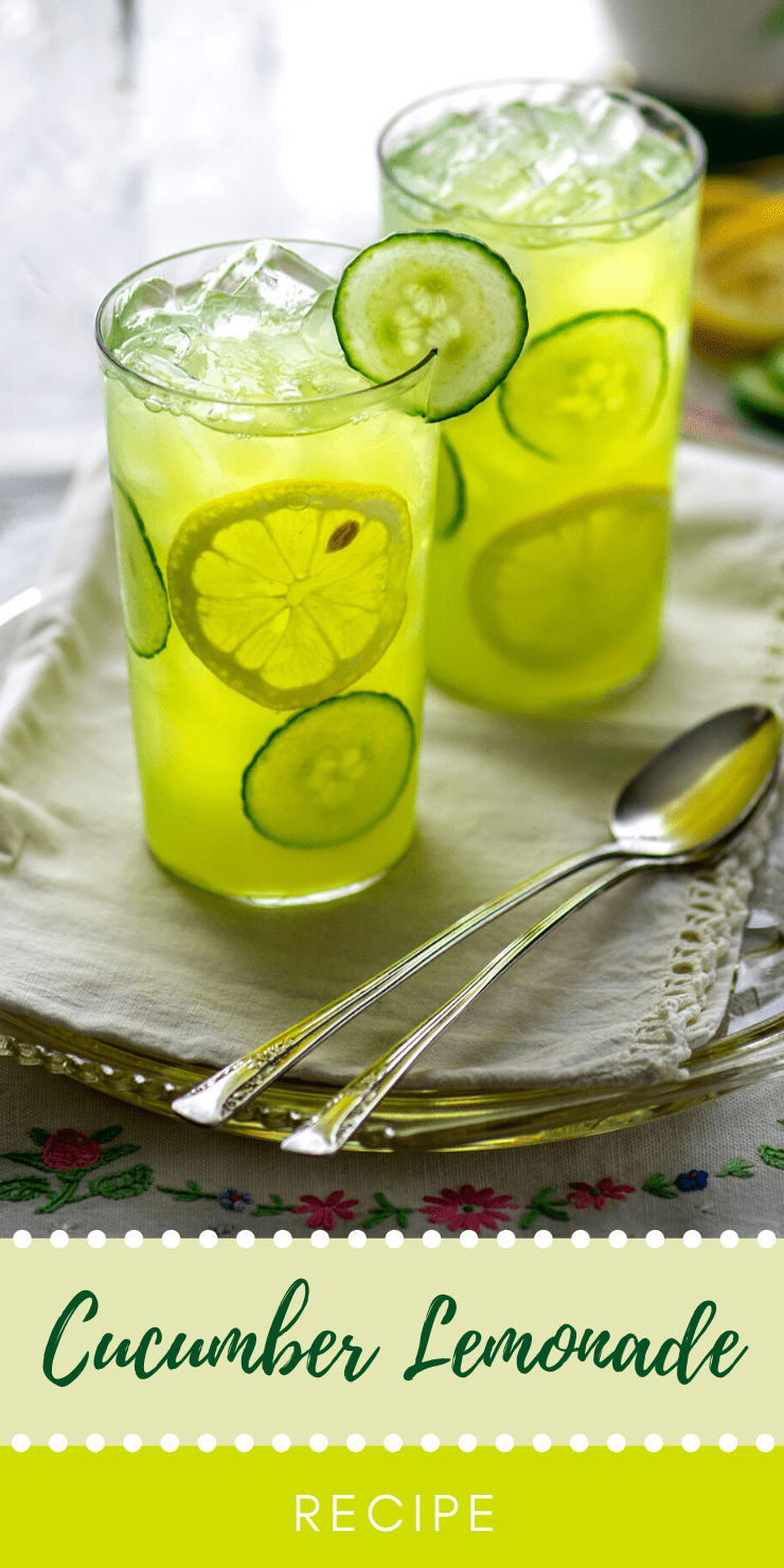 Cucumber Lemonade Pin - Refreshing Summertime Cucumber Lemonade