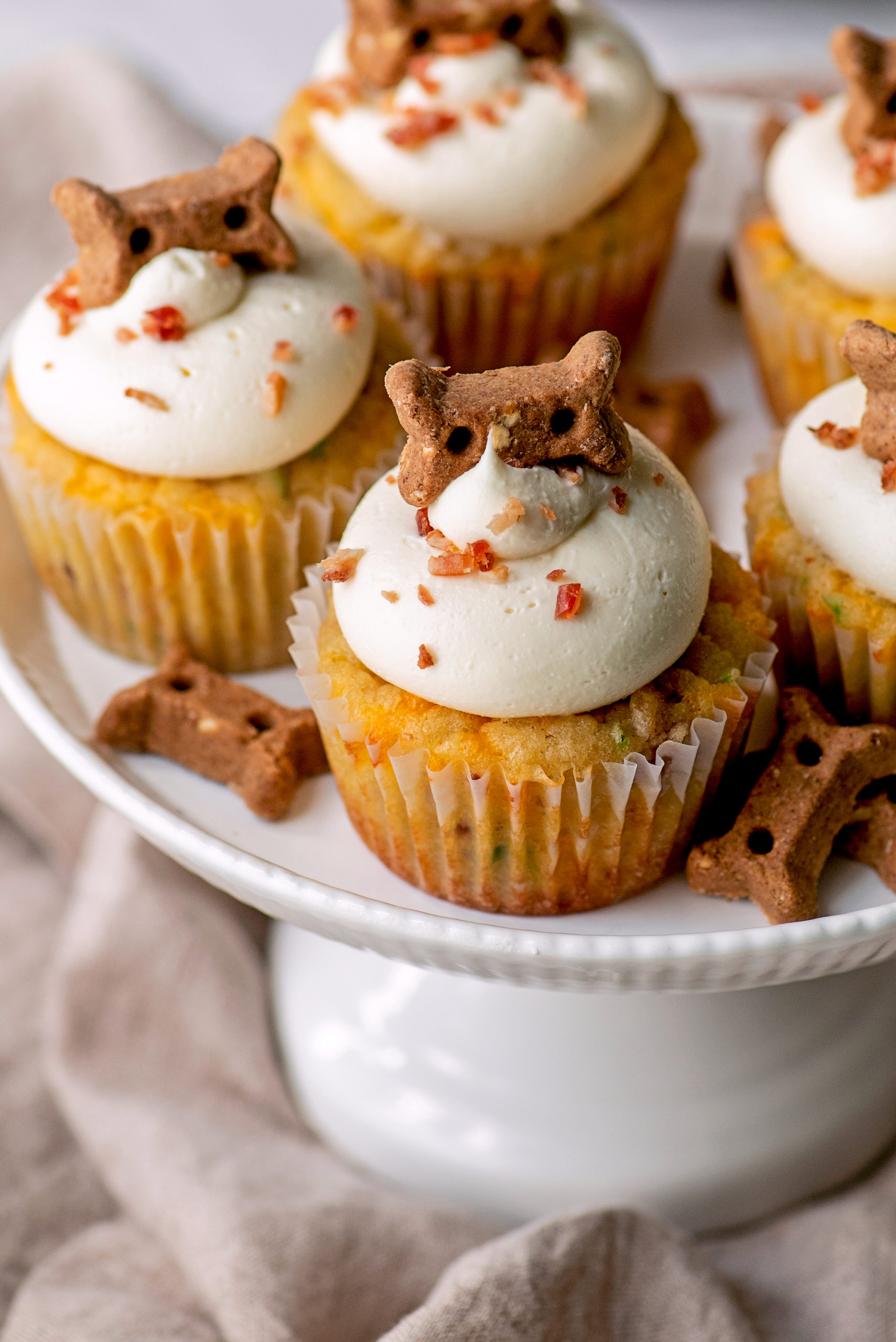 Pupcakes 7347 2000px scaled - Funfetti Bacon Cheddar Pupcakes