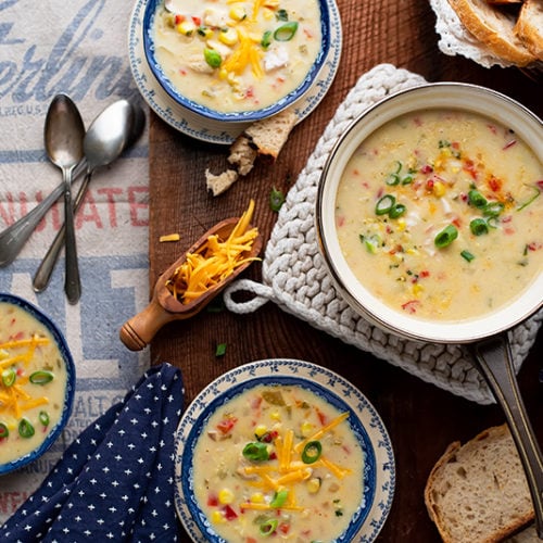 Creamy Chicken Corn Soup 8662 800px 500x500 - Comforting Creamy Chicken Corn Soup with a Hint of Heat