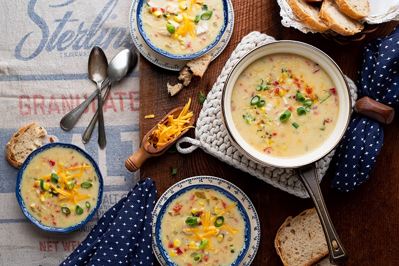 Creamy Chicken Corn Soup 8662 800px - Comforting Creamy Chicken Corn Soup with a Hint of Heat