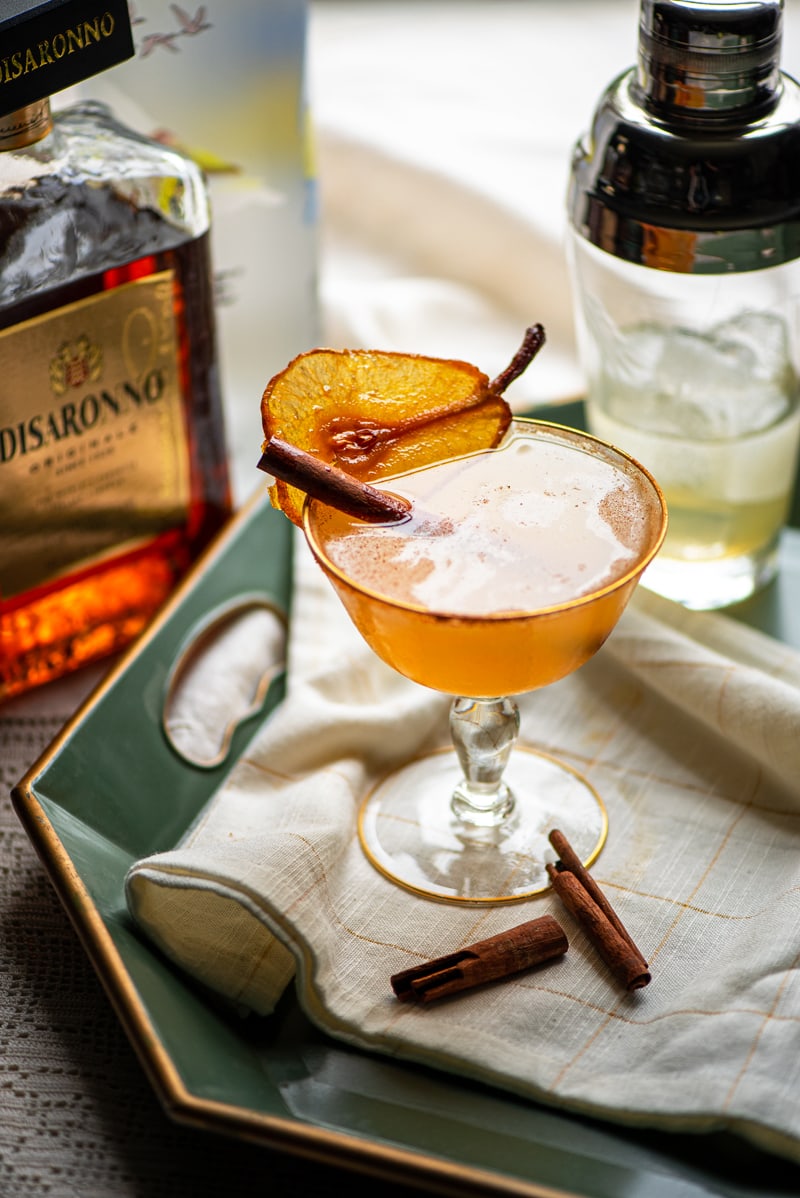 Spiced Pear Martini 9136 800px - Spiced Pear Martini with Amaretto and Cardamom Bitters