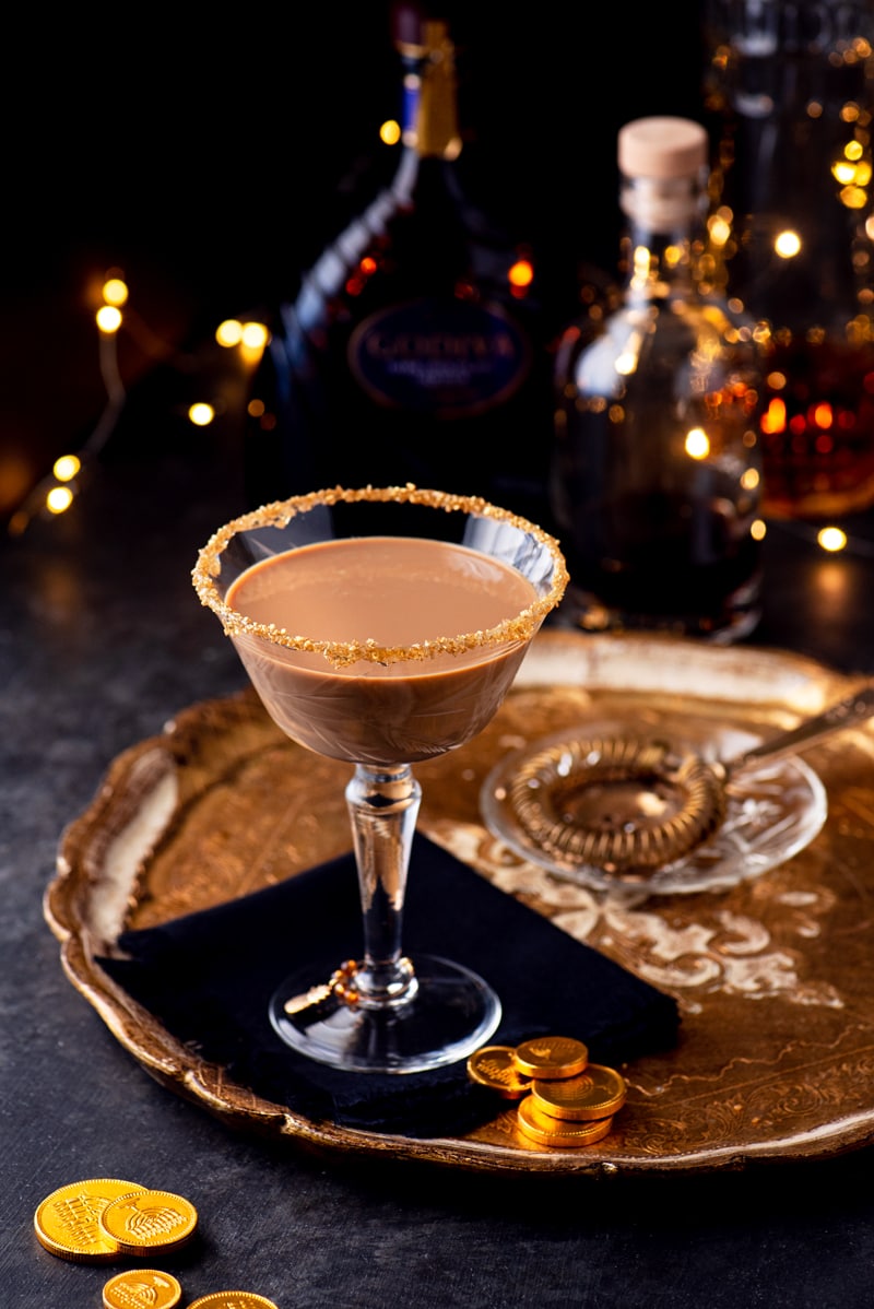 Chocolate Martini 1235 800px - Festive Holiday Chocolate Martini with Coffee Liqueur